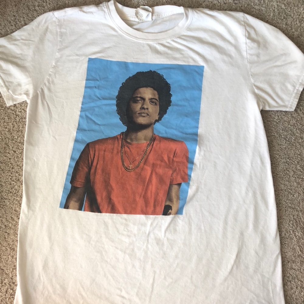 Bruno Mars 24K MAGIC WORLD TOUR Mens S/S Concert t-Shirt Size M